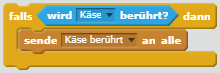 Kaese beruehren